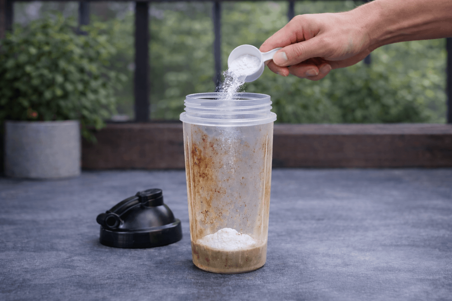 Add powder